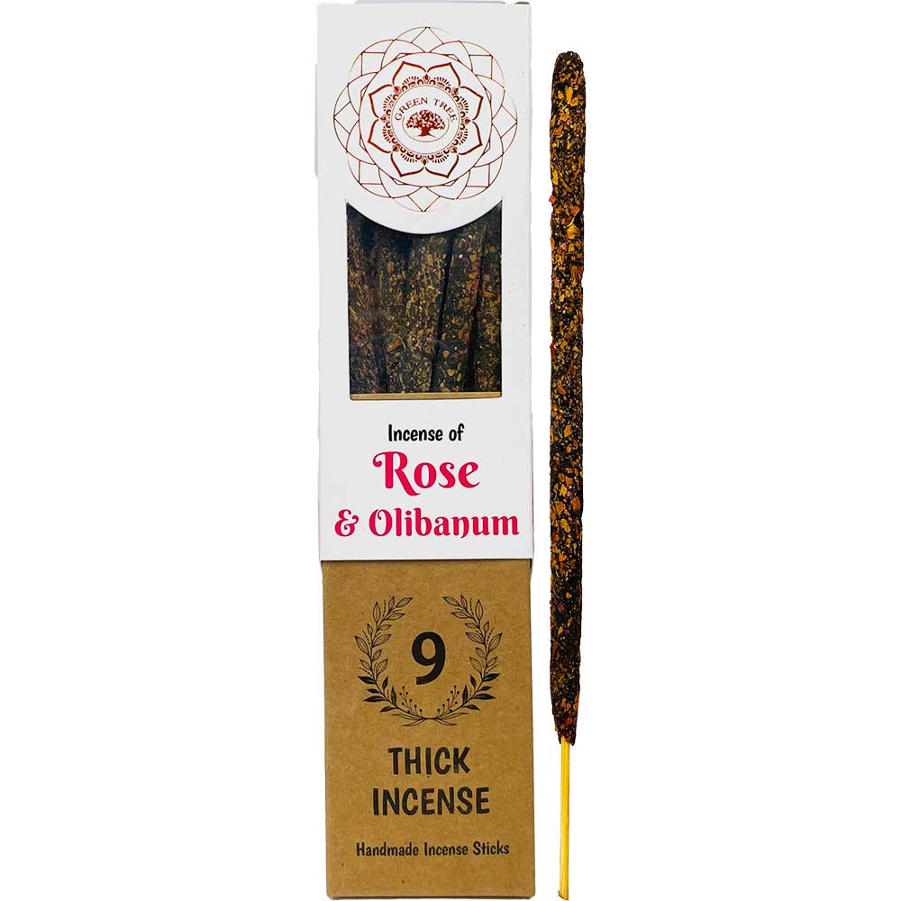 Green Tree Botanical Incense - Rose thick sticks