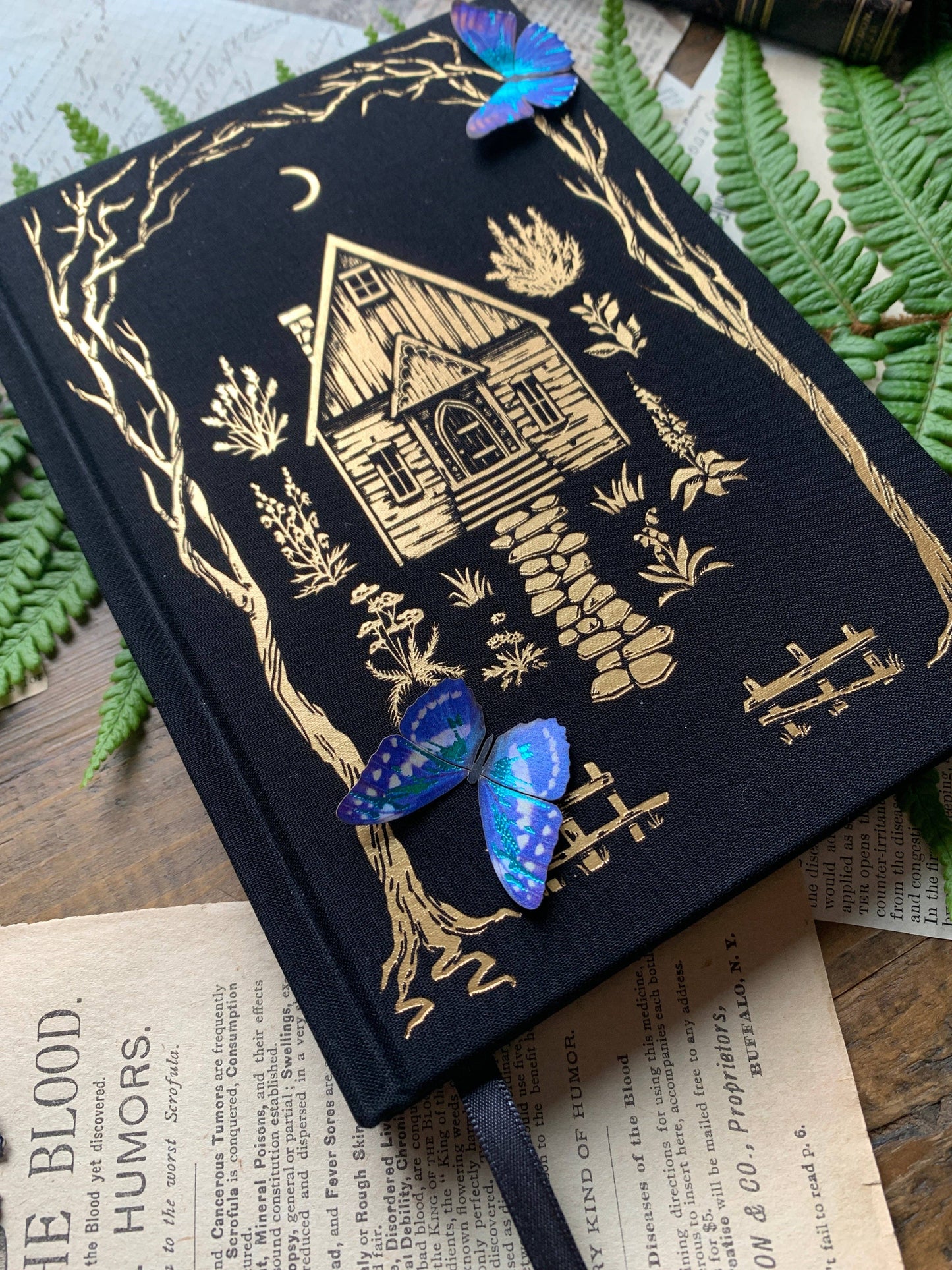 The Grimoire - B6 vegan lined notebook, 120gsm ivory paper