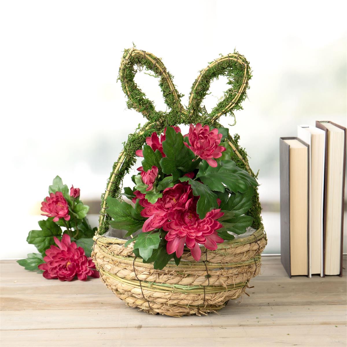 Moss Bunny Basket