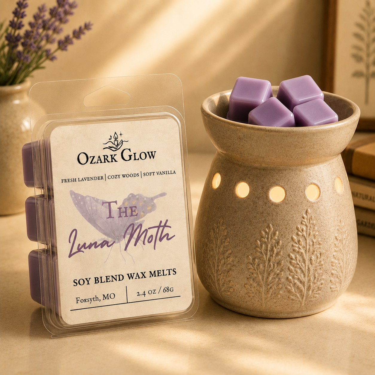 The Luna Moth Wax Melt